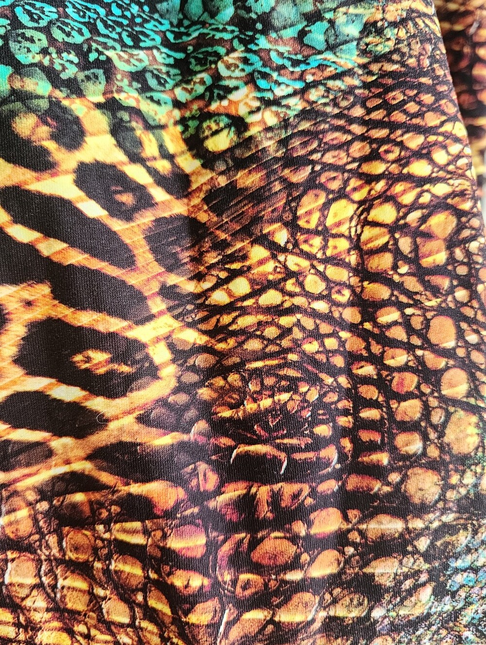 LURE FITNESS BRAZILIAN BODYSUIT ANIMAL PRINT CHEST PADDED CUTOUT SZ MEDIUM - Picture 15 of 15